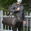 Genuine Leather Weekender Garment Duffle Bag