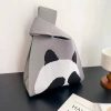 Polyester woven panda shopping bag handbag