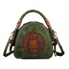 Genuine Leather Vintage women's shoulder tote bag