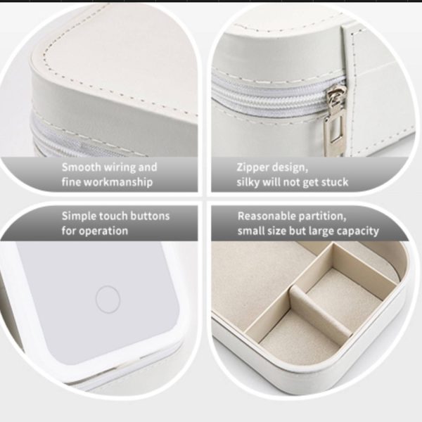 Travel Makeup Bag Led Mirror