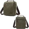 Canvas cross-body bag for man