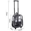 PVC Transparent Backpack with Wheels