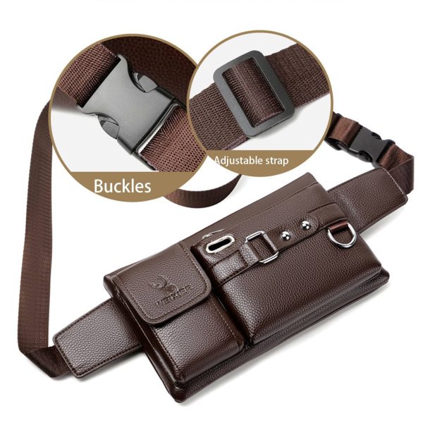 PU Leather Man's Shoulder Bag