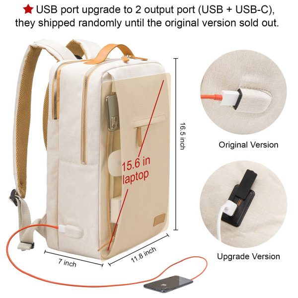 Polyester Laptop Backpack With USB Charging Port