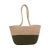 Cotton rope basket straw summer beach storage bag