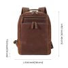 Genuine Vintage Leather Backpack For Men 15.6" Laptop Bag