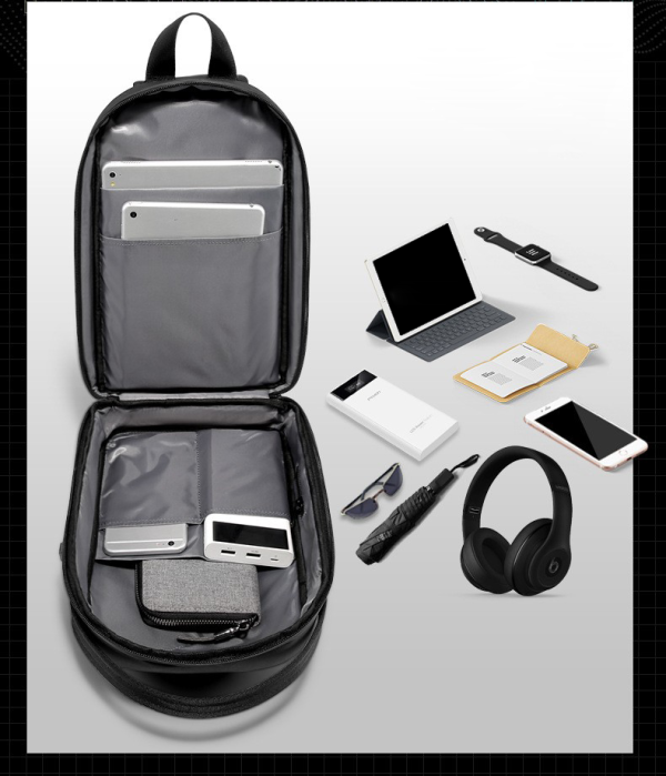 Anti Theft Hard Shell Crossbody Sling Bag with USB Port