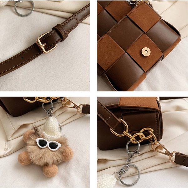 PU Shoulder Small Square Crossbody Bag