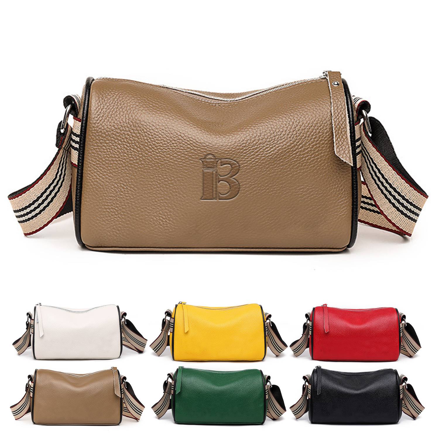 Genuine leather small crossbody bag