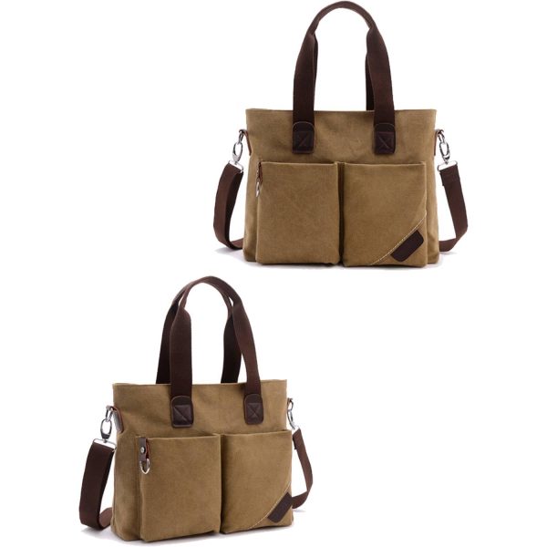 Women Satchel Shoulder Handbags with Multiple Pockets