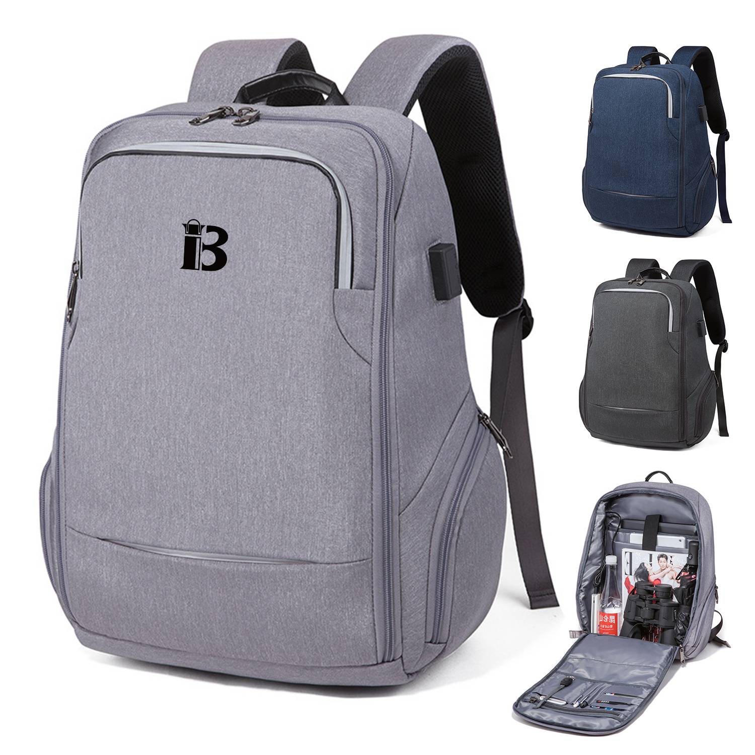 Travel Business Backpack With USB Charging Port