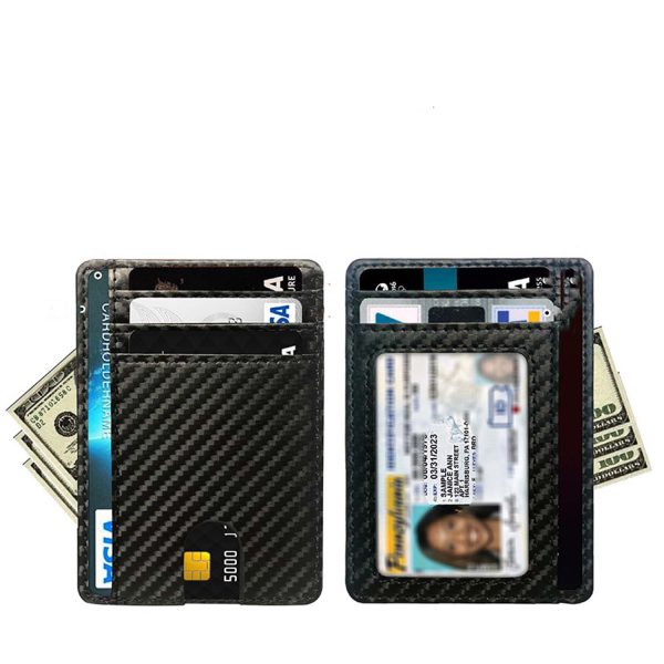 RFID Leather Card Holder Wallet