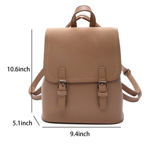 PU Leather Stylish Small Backpack Bag for Women