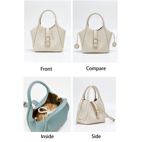 Genuine Leather Simple geometric shoulder cross-body bag