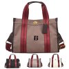 Canvas Tote Bag Retro Fashion Color Clash for Women