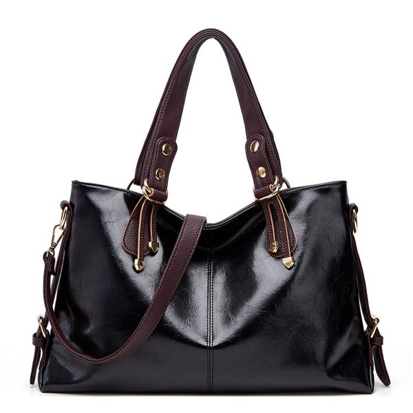 PU Large Capacity Tote Crossbody Bag