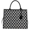 Canvas Crossbody Bag Lingerie Color Clash Tote for Women