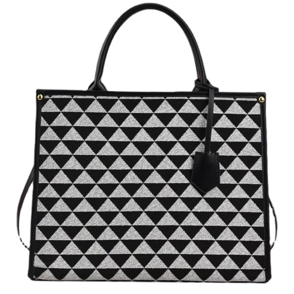 Canvas Crossbody Bag Lingerie Color Clash Tote for Women