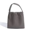 Genuine Leather Simple premium pleated tote bag
