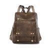 Vintage PU Leather Backpack