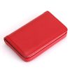 PU leather magnetic business card bag wallet
