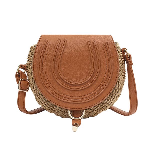 Jute Versatile straw cross-body shoulder bag