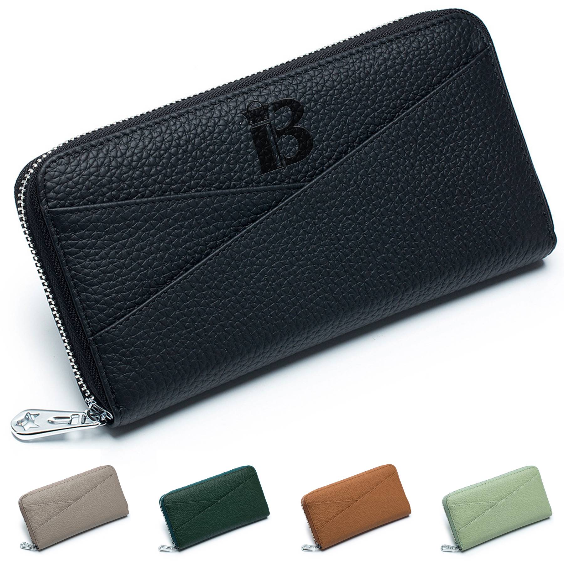 Genuine Leather Stylish accordion card pocket wallet