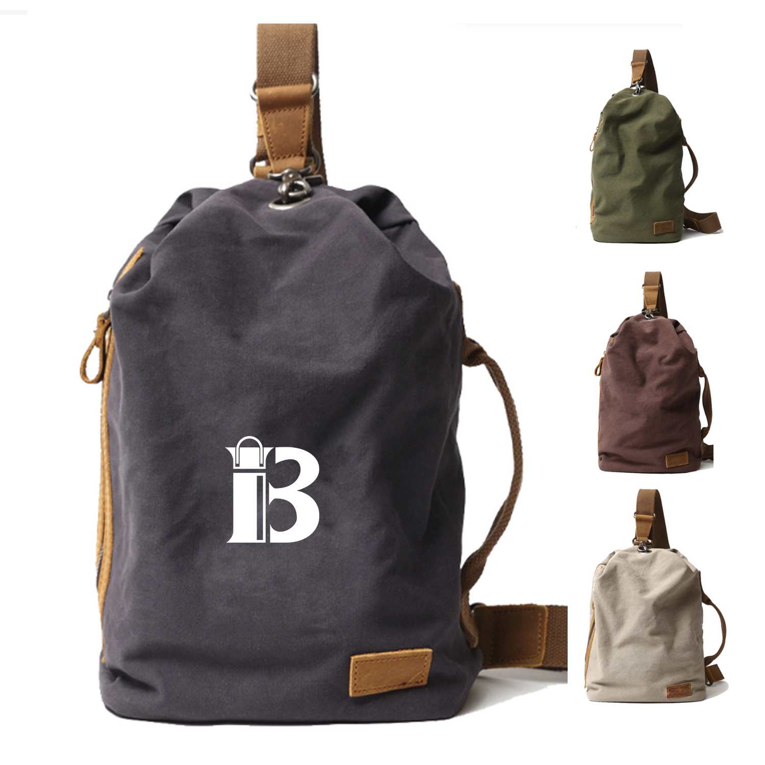 Sling Lightweight Canvas Backpack for Daily Use and Travel