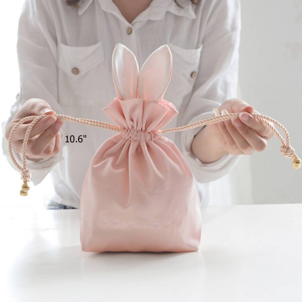 Silk Drwastring Bunny Ear Bag