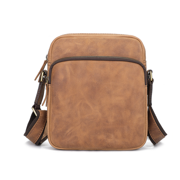 Crazy Horse Leather Men's Crossbody Bag
