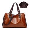 PU Large Capacity Tote Crossbody Bag