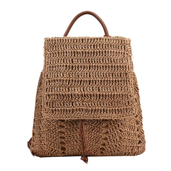 Jute Stylish woven beach backpack