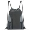 Sports Gym Water Resistant Drawstring Backpack for Women Men