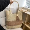 Jute Straw Beach Woven Tote Rattan Shoulder Bag