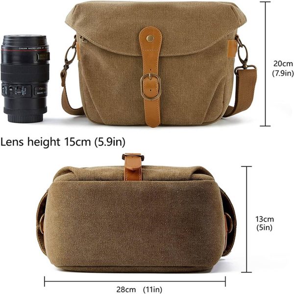 Canvas Outdoor portable waterproof camera bag