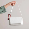 Splicing small square tote bag