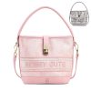 PU Leather Bucket Crossbody Bag