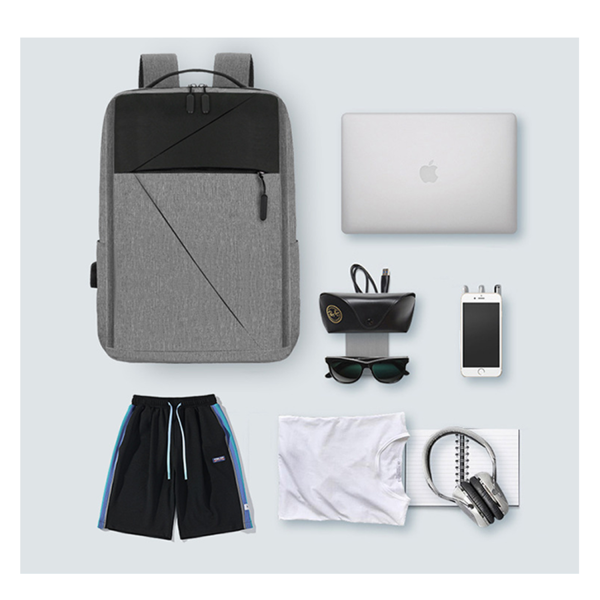 3 in 1 Oxford Backpack Set With Usb Charging Port