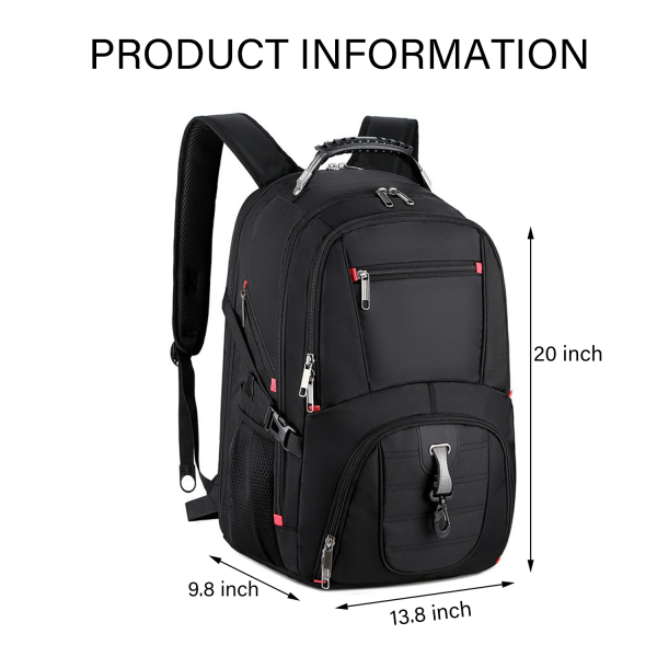 Business Work Backpack With USB Charging Port