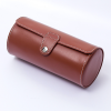 Pu Leather Travel Watch Roll Organizer Display Case