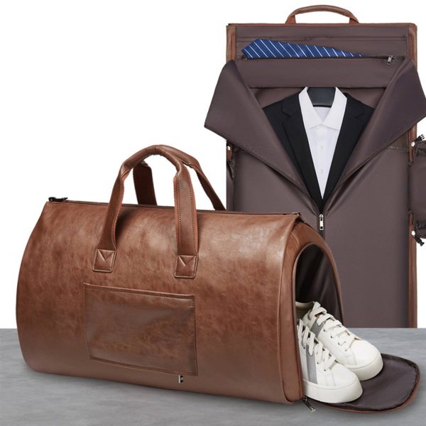 Vintage Duffle Bag with Shoe Compartment