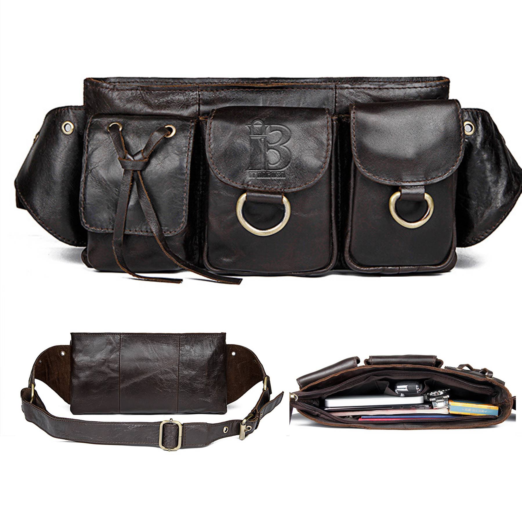 Leather Waterproof Fanny Bag