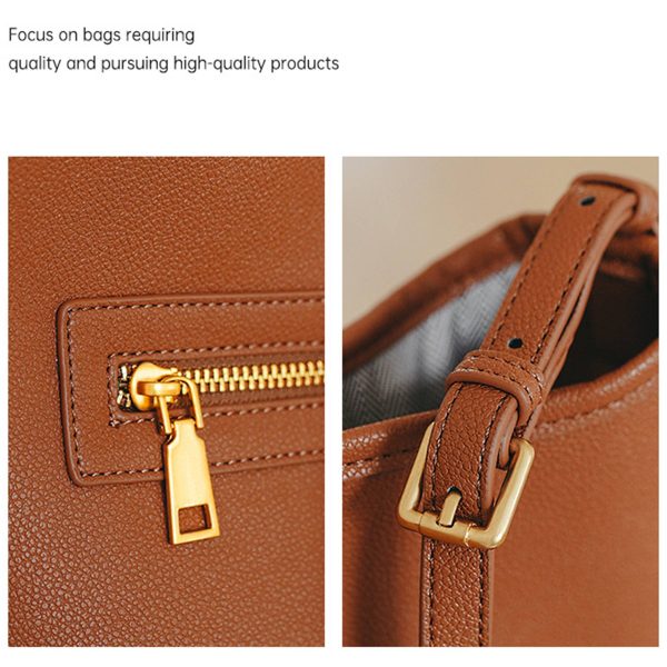 Crossbody PU Leather Tote Bag for Women