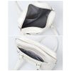 Cute square PU Leather Handbag Tote Bag