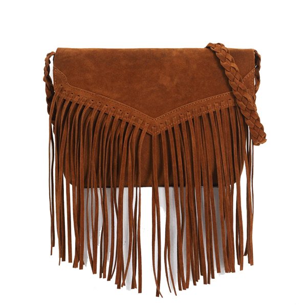 PU leather Fringed Female Shoulder Crossbody Bag for woman