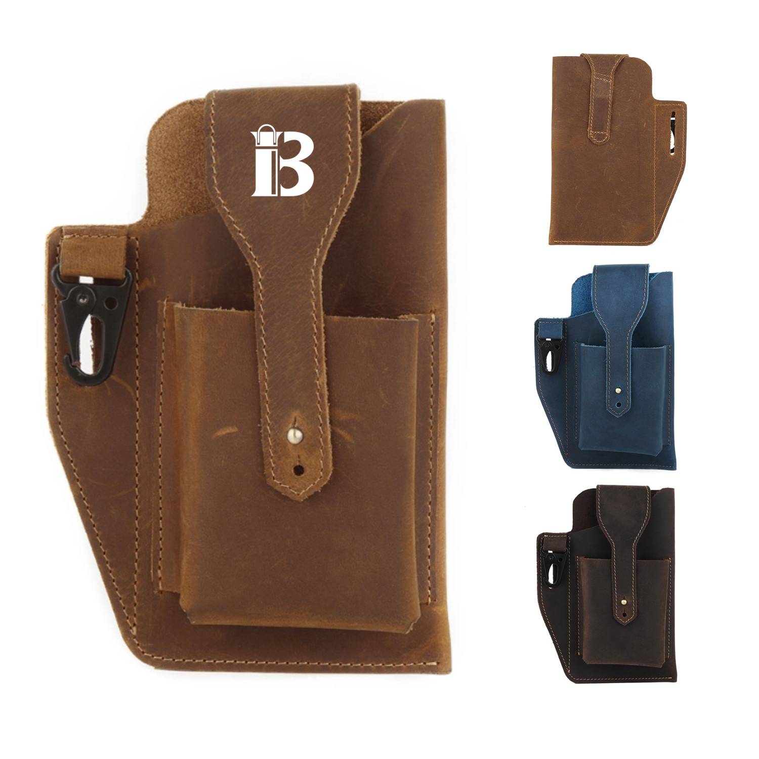 Men's retro multi-function phone Fanny pack