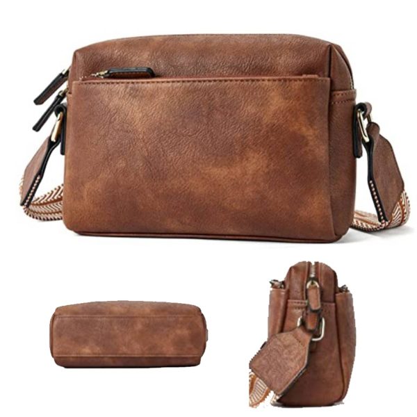PU small colored shoulder strap crossbody bag