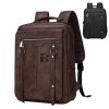 Pu Leather Large Capacity Travel Computer Backpack