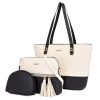 PU Fashion Wallet Tote Bag Shoulder Top Handle Satchel