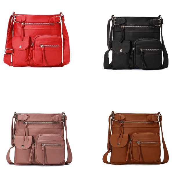 Pu Waterproof wear-resistant Cross-body Bag
